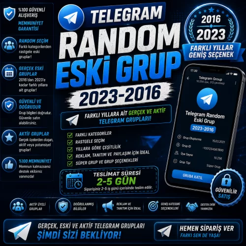  Telegram Random Eski Grup 2023-2016